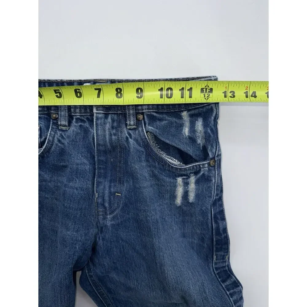 Vtg Y2K Ecko Unltd Jeans Youth 12 Blue Denim Baggy Skate Loose Fit Streetwear